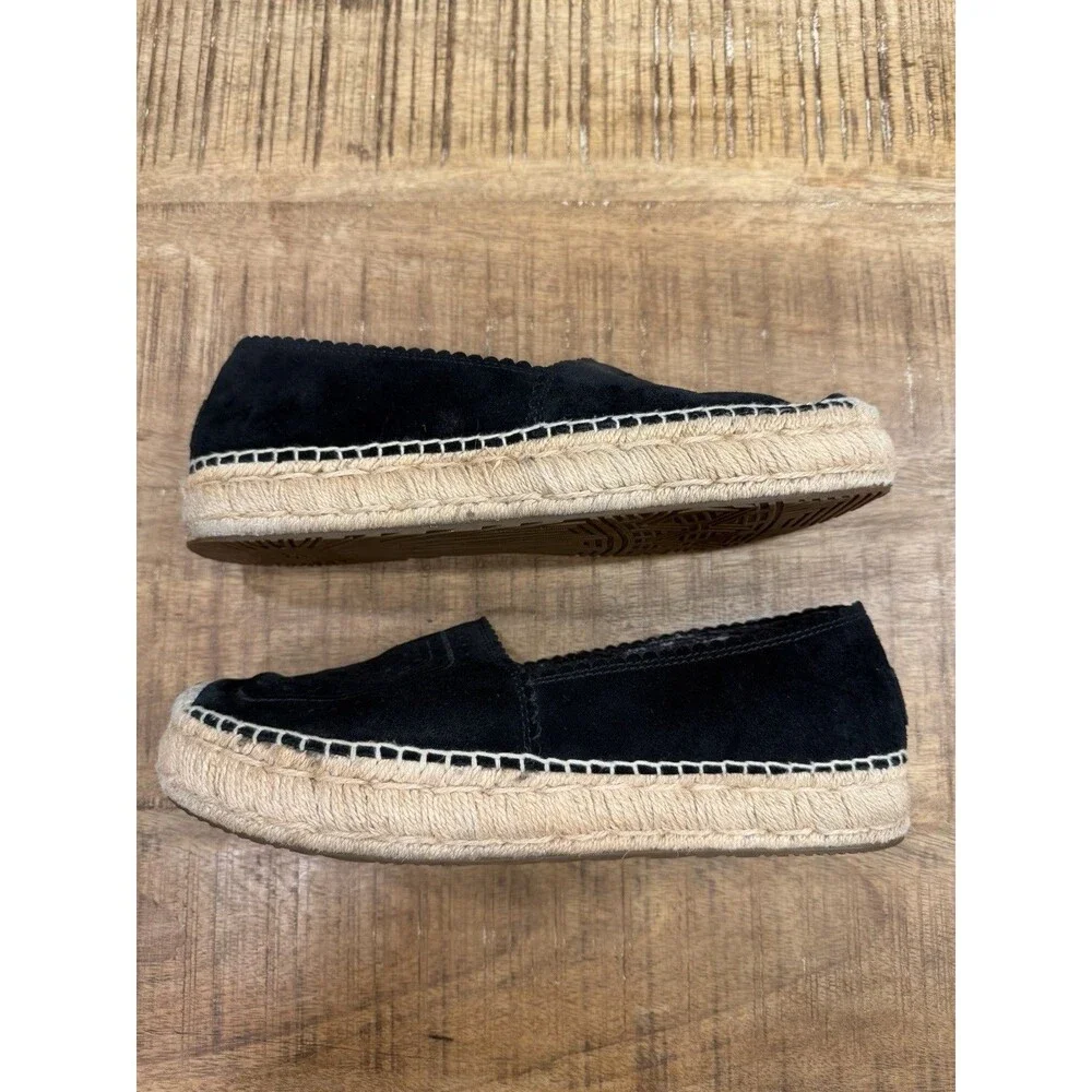 UGG Heidi Perforated Suede Espadrille‎ Loafer Women’s Size 9.5 Black